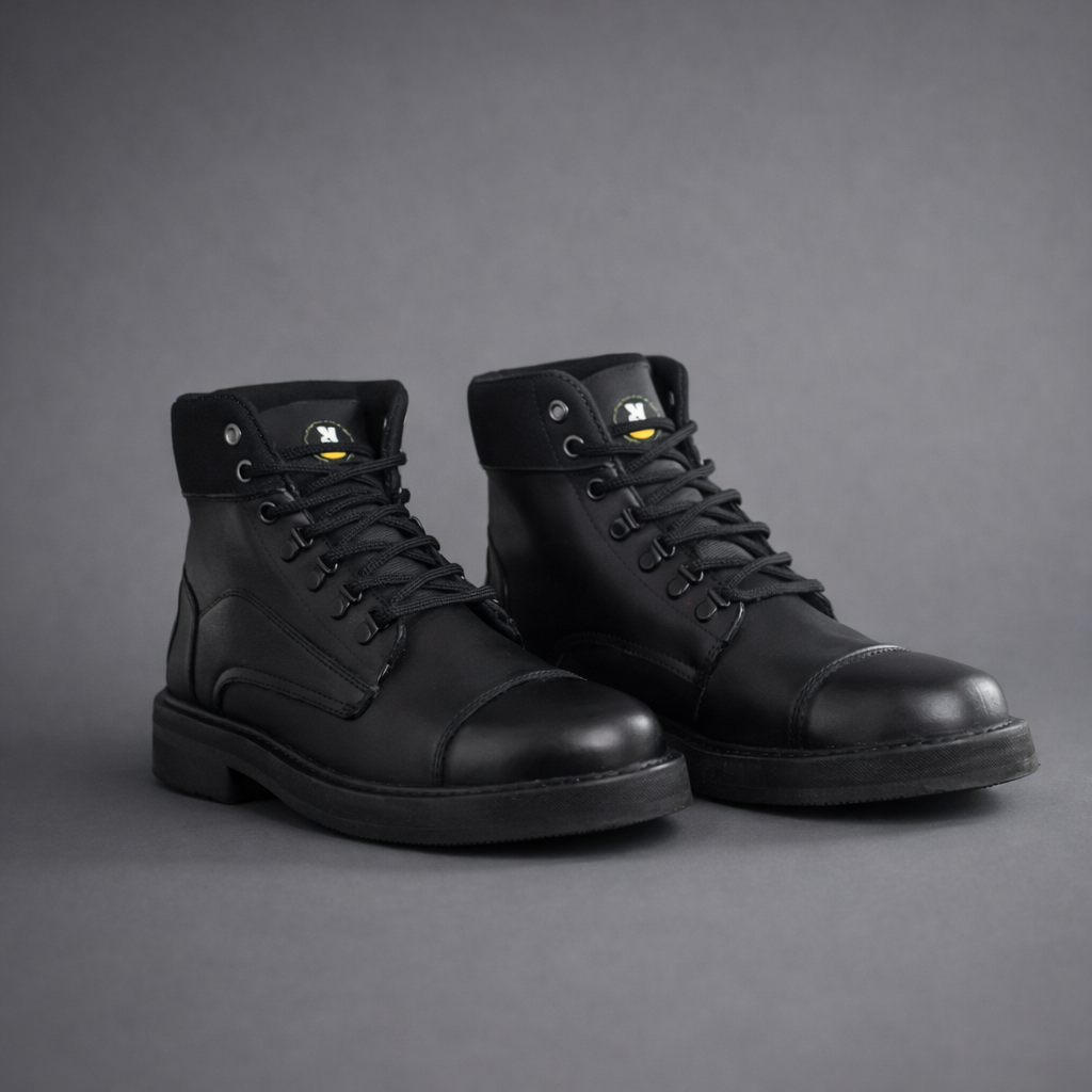 Botas de cordones en neumatico